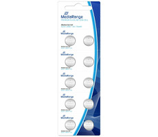 MediaRange Premium Alkalibatterien Knopfzellen AG10 / LR54 / 1,5V / 10 Stk