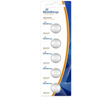 MediaRange Premium Lithiumbatterie Knopfzellen AG4 / CR1620 / 3V / 5 Stk