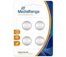 MediaRange Premium Lithiumbatterie Knopfzellen CR2025 / 3V / 4St