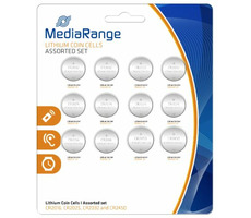 MediaRange Premium Lithium-Batterie-Knopfzellen CR2016|CR2025|CR2032|CR2450 Set / 12 Stück