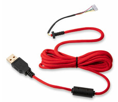Glorious Ascended v2 rot / geflochtenes USB-Kabel / für Glorious O/O-/D Gaming-Maus