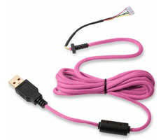 Glorious Ascended v2 pink / geflochtenes USB-Kabel / für Glorious O/O-/D Gaming-Maus