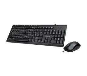 GIGABYTE KM6300 schwarz / Tastatur- und Mausset / USB / 1000 DPI