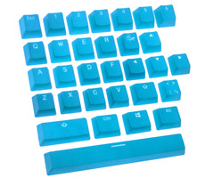 Ducky Rubber Set Double-Shot Tastenkappen hellblau / 31 Tasten