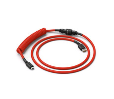 Glorious Spiralkabel USB-C - USB-A rot / 1,37m