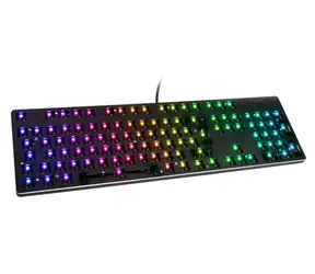 Glorious GMMK Barebone ISO schwarz / Gaming-Tastatur / ohne Schalter / USB-C / ISO-Layout / RGB / 1,8 m