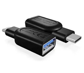 Icy Box IB-CB003 Adapter USB-C - USB 3.0 Typ A schwarz