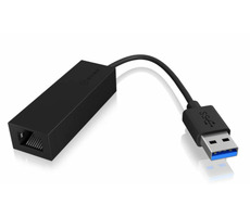 Icy Box IB-AC501a Adapter USB 3.0 - Ethernet schwarz