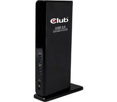 Club3D CSV-3242HD Dockingstation USB 3.0 Dual Display schwarz / USB 3.0 / HDMI / DVI / RJ-45 / 4xUSB / optischer Eingang 