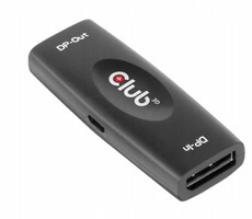 Club3D CAC-1007 aktive Reduktion DisplayPort 1,4 F/F schwarz / 4K 120Hz 