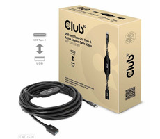 Club3D CAC-1538 Kabel USB-C auf USB-A M/F schwarz 10m / 5Gbps / Restposten