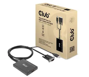 Club3D CAC-1720 Kabel VGA + USB-A auf HDMI M/F 0,6 m / FHD  