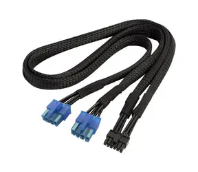 Silverstone -Kabel 2x 8-Pin PCIe > 12-Pin PCIe GPU für modulare Netzteile 55 cm