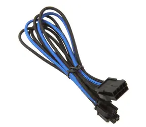 Silverstone Kabel 8-Pin EPS > 4+4-Pin ATX/EPS 30 cm schwarz-blau