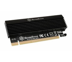 Silverstone SST-ECM23 PCIe-Adapter PCIe x4 > M.2 SSD mit Kühler schwarz / M.2 SSD 2230 & 2242 & 2260 & 2280 Format