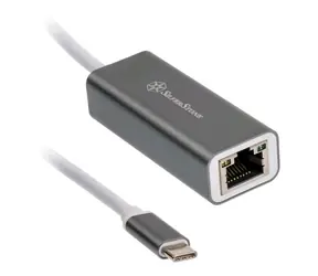 Silverstone SST-EP13C Adapter USB-C - RJ45 grau 