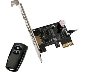 Silverstone ES02-PCIe Fernbedienung zum Ein- und Ausschalten des PCs / 20 Meter Entfernung / 2,4 GHz