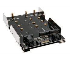 Silverstone SST-SDP12 Montageadapter 3,5 Zoll für 2x M.2 SATA- und 1x M.2 NVMe SSD-Laufwerke