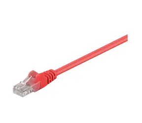MicroConnect CAT5e U/UTP 0,5 m rot / PVC / AWG 28/7