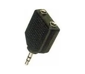 MicroConnect Audio Adapter Stereo Miniklinke 3,5mm (M) - 2x 3,5mm Klinke (F) schwarz