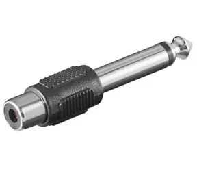 MicroConnect Adapter Mono-Klinke 6,35 mm (M) - Cinch (F)