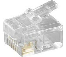 MicroConnect RJ-12 6P6C Stecker 10 Stück