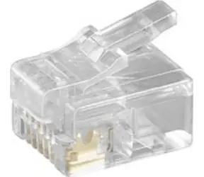MicroConnect RJ-12 6P6C Stecker 10 Stück