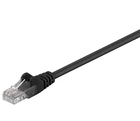 MicroConnect CAT5e U/UTP 1m CCA schwarz / PVC