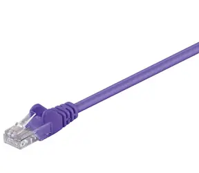 MicroConnect CAT5e U/UTP 1m CCA lila / PVC / AWG 26 / CCA