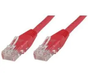 MicroConnect CAT5e U/UTP 0,5 m rot / PVC / AWG 24