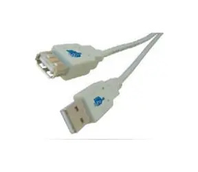 MicroConnect Anschlusskabel USB 2.0 M - USB 2.0 F 0,1m weiß / 480 Mbit/s