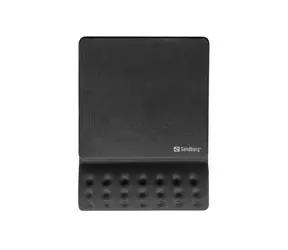 Sandberg Memory Foam Mousepad Square schwarz / Mauspad mit Handballenauflage / quadratisch