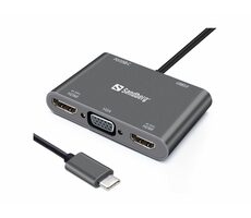 Sandberg 136-35 Dockingstation / 2xHDMI / 1xVGA / USB+PD