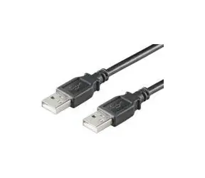 MicroConnect -Kabel USB2.0 A (M) - USB2.0 A (M) 0,1 m schwarz