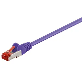 MicroConnect CAT6 F/UTP 0,25 m violett / PVC