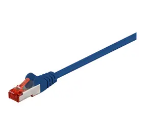 MicroConnect CAT6 F/UTP 0,25 m blau / PVC