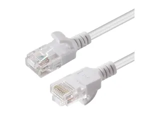MicroConnect CAT6a U/UTP SLIM 0,25m weiß / LSZH