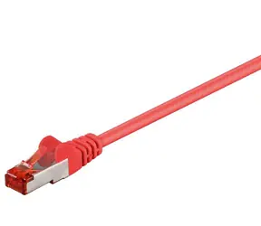 MicroConnect CAT6 F/UTP 0,5 m CCA rot / PVC