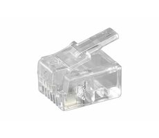 MicroConnect RJ-11 6P4C Stecker 10 Stück