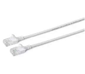 MicroConnect CAT6a U/UTP SLIM 0,5m weiß / LSZH