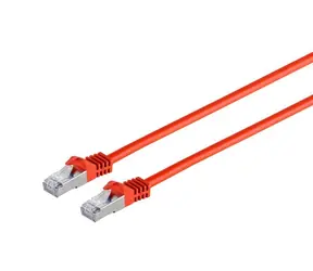 MicroConnect CAT7 S/FTP Patchkabel 0,25m rot / LSZH