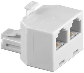 MicroConnect Y-Adapter RJ11 (M) - 2x RJ11 (F) weiß