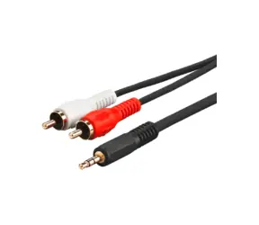 MicroConnect Audio Adapter Klinke 3,5mm (M) - 2x Cinch (M) 1,5m schwarz
