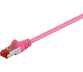 MicroConnect CAT6 F/UTP 2m rosa / PVC