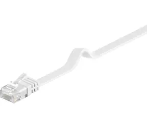 MicroConnect CAT6 U/UTP FLACH 0,5m weiß / PVC