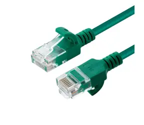 MicroConnect CAT6a U/UTP SLIM 1m grün / LSZH