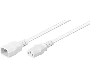 MicroConnect Netzkabel C14 - C13 0,5m weiß