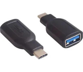MicroConnect Adapter USB-C (M) - USB3.0 A (F) schwarz 