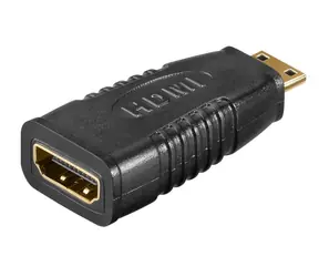 MicroConnect Adapter miniHDMI (M) - HDMI (F) schwarz / Plug & Play