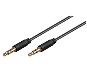 MicroConnect Slim Audiokabel 3-poliger Klinkenstecker 3,5 mm - Klinkenstecker 3,5 mm 7 m schwarz